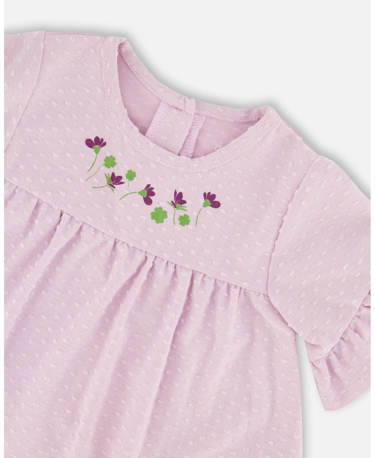 Deux par Big Girls Jersey Tunic and Cotton Capri Set Printed Flowers