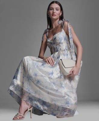 Women's Organza Corset Midi Dress