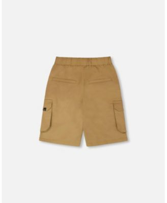 Big Boys Stretch Twill Bermuda with Cargo Pockets