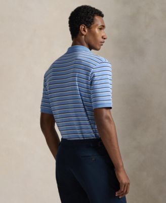 Men's Short-Sleeve Classic-Fit Striped Polo Shirt