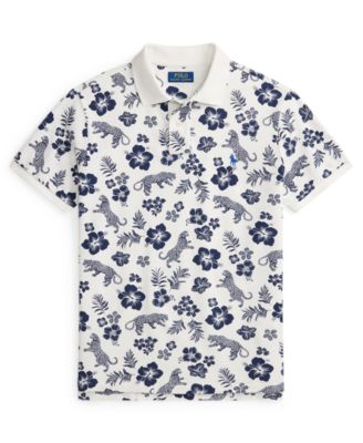 Men's Classic-Fit Tropical Floral Polo Shirt