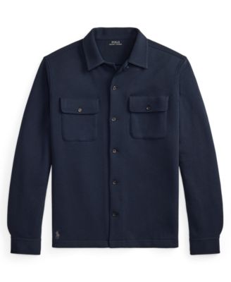 Men's Long-Sleeve Mesh Double Knit Tech Shirt