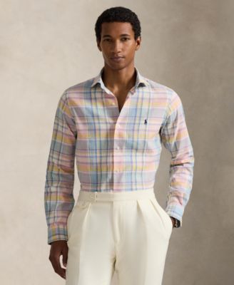 Men's Classic-Fit Plaid Pattern Shirt