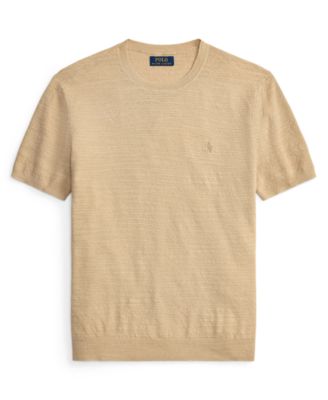 Men's Textured Lightweight Sweater T-Shirt