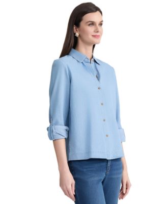 Women's Long-Sleeve Button Down Shirt