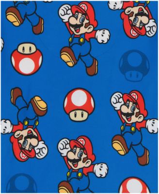 Boys' Toddler 2T-4T Mario Party Collared Shirt and Pajama Pants, 2-Piece Set