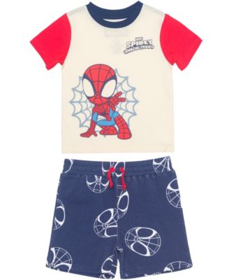 Toddler Boys' 2T-5T Spidey and His Amazing Friends Short-Sleeve T-Shirt and Shorts, 2-Piece Set