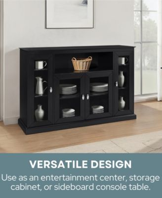 Summit Highboy TV Stand with Storage Cabinets & Shelves, for TVs up to 60"