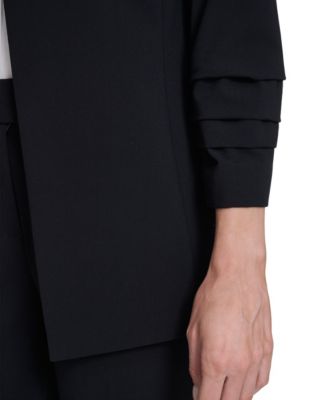 Women's Open-Front Collarless Jacket