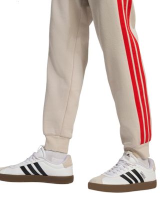 Men's Essentials Regular-Fit 3-Stripes Fleece Joggers