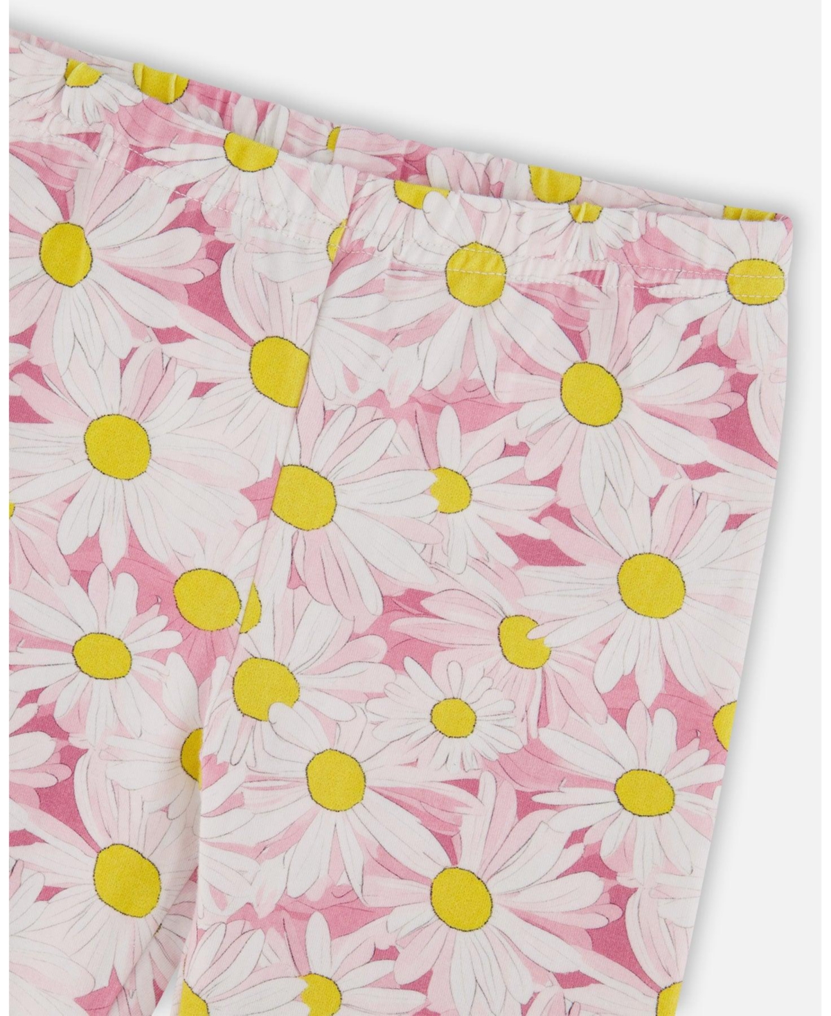Deux par Toddler Girls Jersey Capri Pink Printed Daisies - Toddler|Child