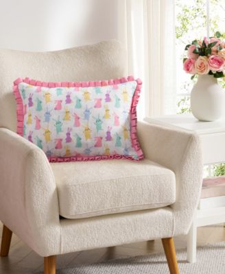 Bunny BFFs Reversible Decorative Pillow, 14" x 20"