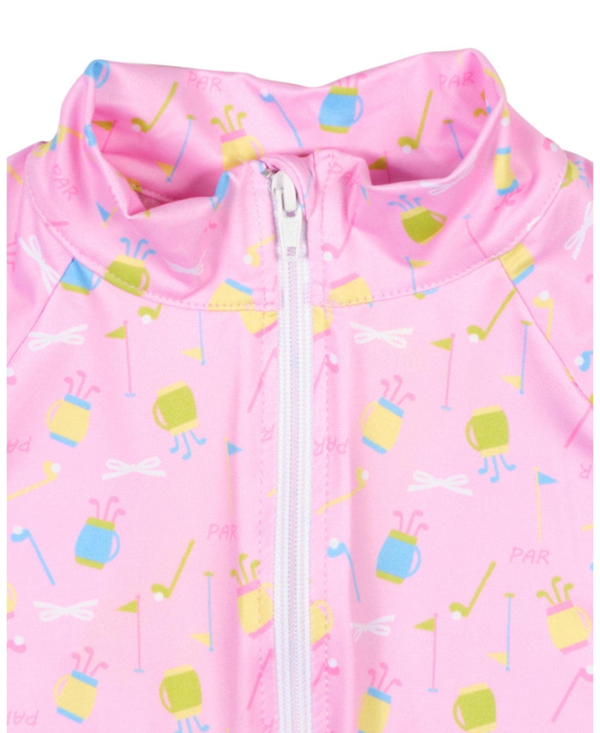Florence Eiseman Toddler Girls Golf Print Performance Knit Jacket