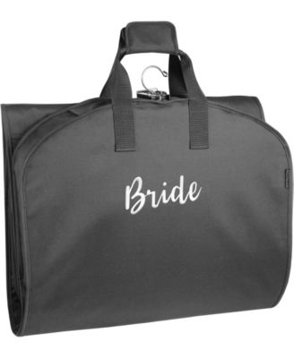 60" Premium Tri-Fold Travel Garment Bag with Pocket and Bride Embroidery