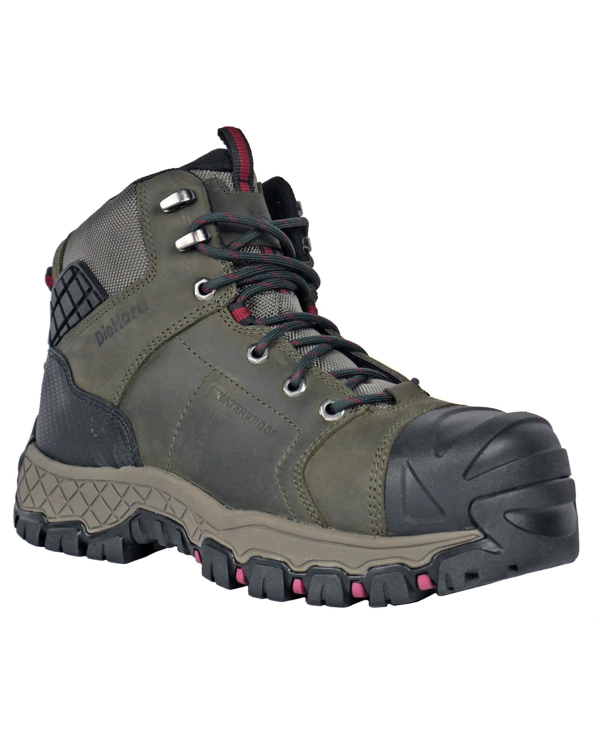 DieHard Men's Comet Composite Toe Waterproof Work Boot - Olive/black