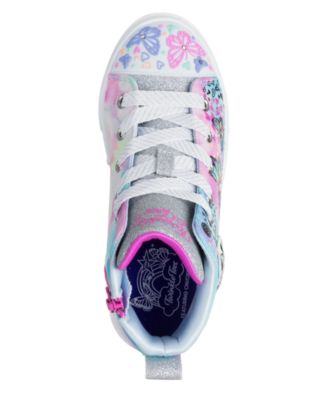 Little Girls Twinkle Toes: Twinkle Sparks - Butterfly High Top Light-Up Casual Sneakers from Finish Line