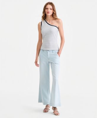 Women's Alphonsine Striped Monoshoulder Top