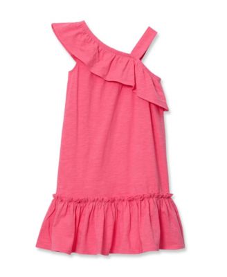 Girls Ruffle Asymmetrical Dress
