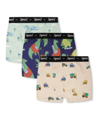 Toddler Cotton Printed Adventure Boxers Pack Of 3