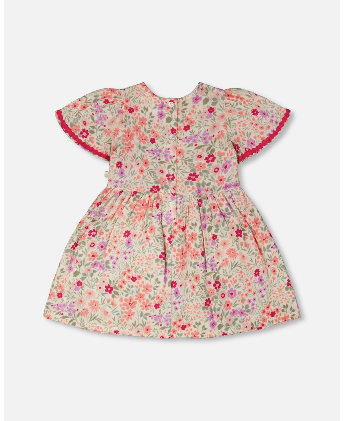 Deux par Big Girls Muslin Dress Printed Flowers