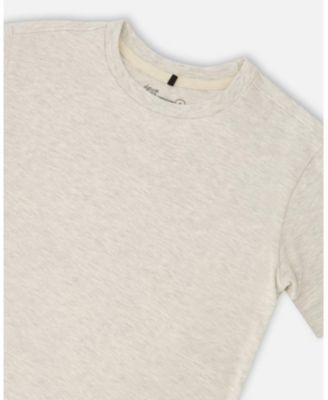 Big Boys Cotton Jersey T-Shirt Solid Heather