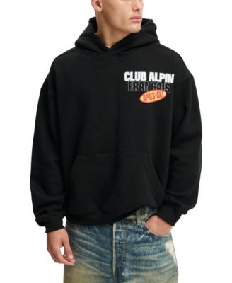 Men's Fleece Long-Sleeve Hooded Sweatshirt