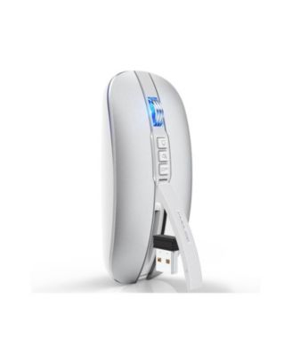 Dual-Mode Wireless Silent Mouse - (2.4G + Bluetooth 5.1)- 4 Adjustable DPI 800-2400, Type-C Rechargeable, Slim Portable for PC, Laptop, Mac