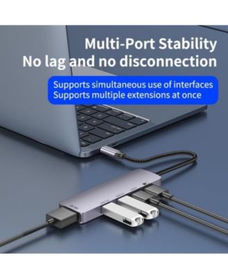 5-in-1 USB-C Hub,100W PD Charging & 5Gbps USB 3.0 Transfer | Ideal for Home Office, Travel, Gaming