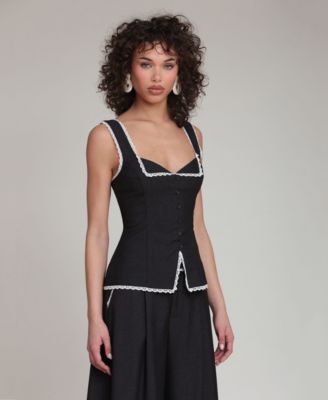 Women's Portrait Sweetheart Neck Adjustable Top