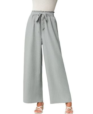 Women's Breezy Wide-Leg Pants with Drawstring Waist
