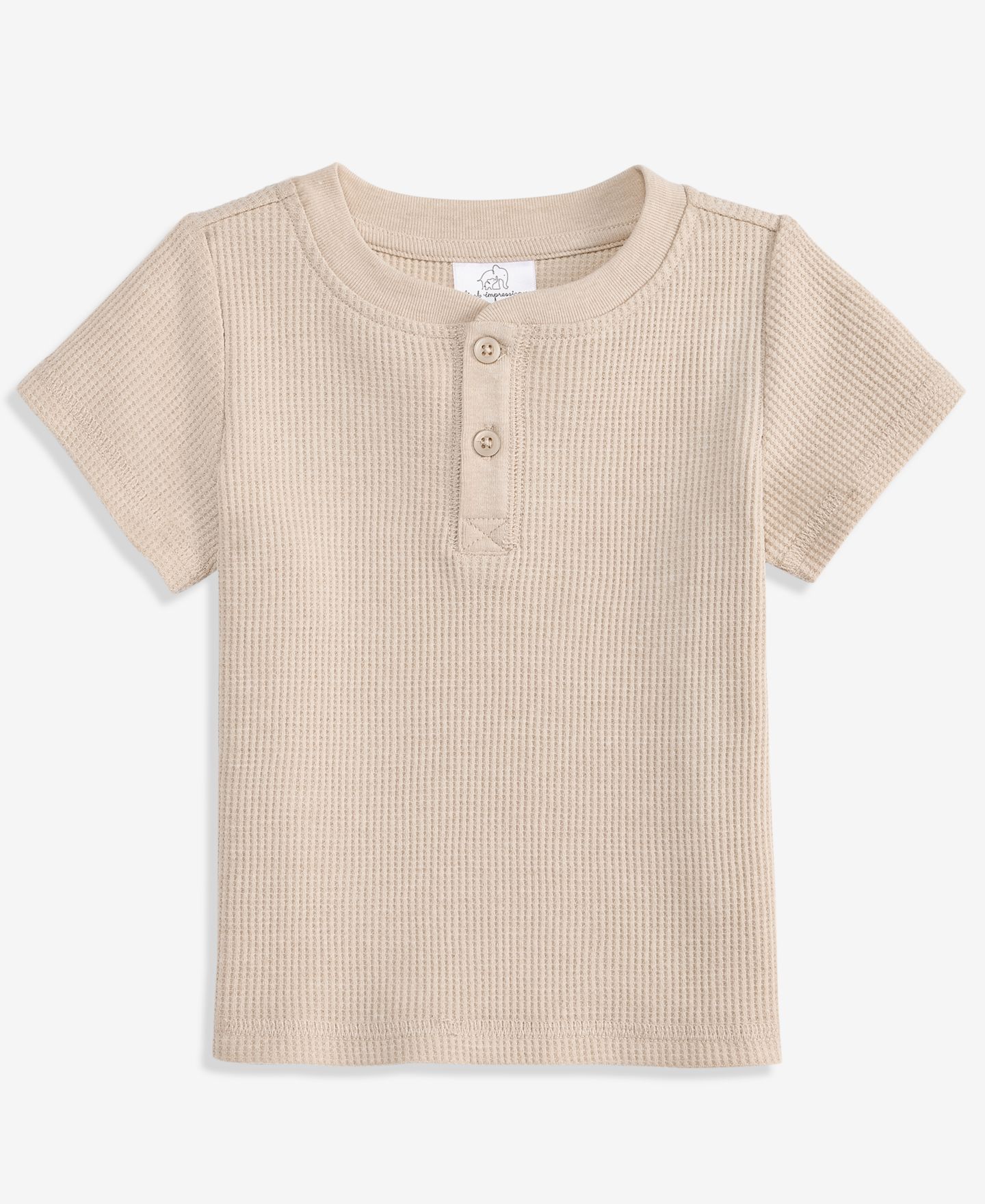 Футболка First Impressions Mix & Match Waffled Henley T-Shirt для мальчиков-малышей — фото 1