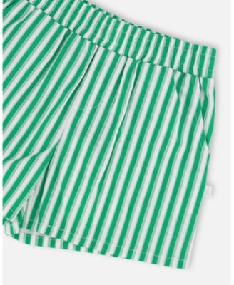 Toddler Girls Striped Shorts