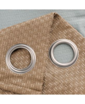 100% Polyester 250 GSM Basket Weave Ian Luxury Jacquard Blackout Grommet Curtain Panel