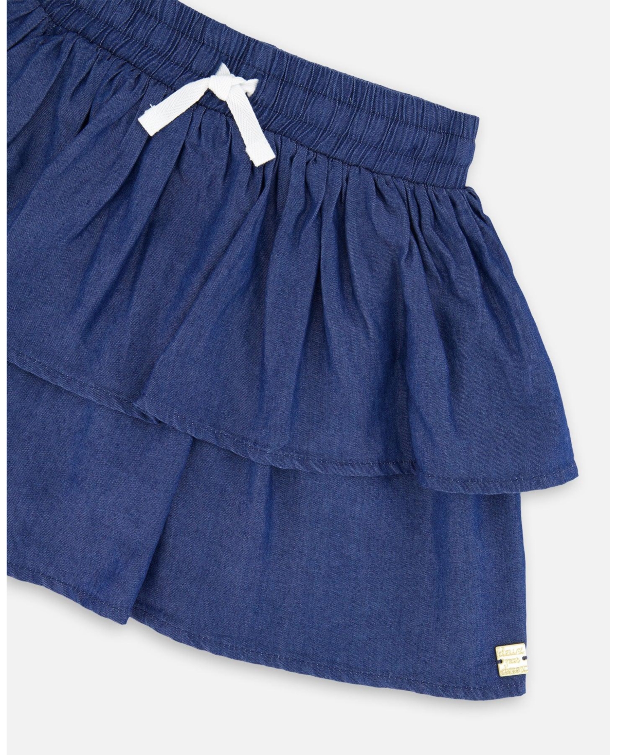 Deux par Toddler Girls Chambray Skort