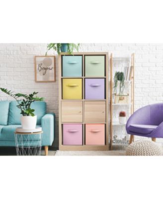 Foldable Storage Cubes with Handle- for Organizing Home, Shelves, Nursery, Playroom