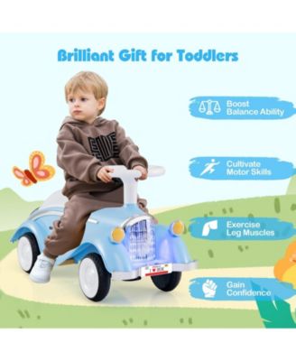 Toddler Ride on Toy Classic Sliding Car with Horn and LED Headlight