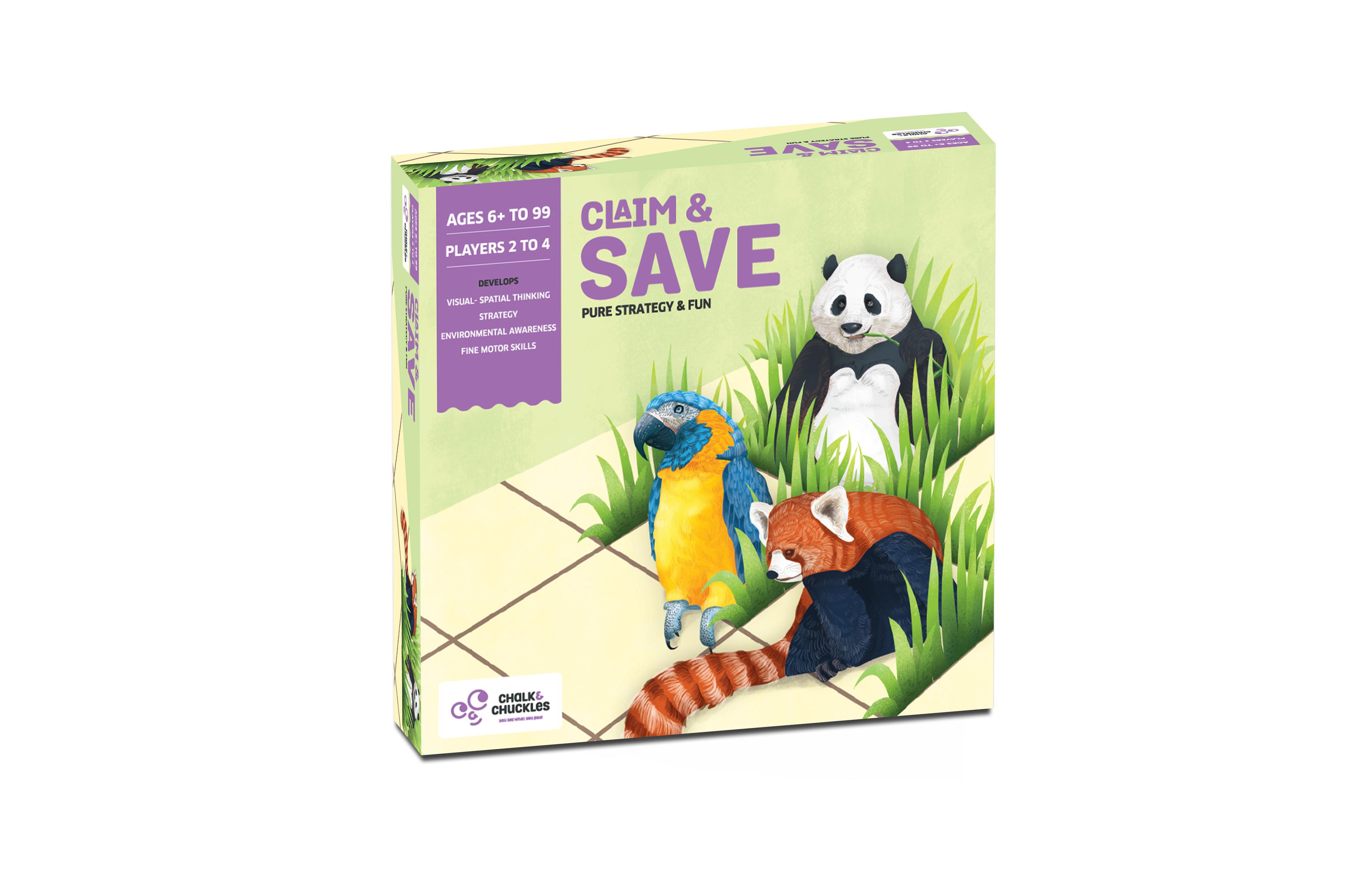 Chalk & Chuckles Strategy Game, Learn About Wildlife Animals, Endangered Species