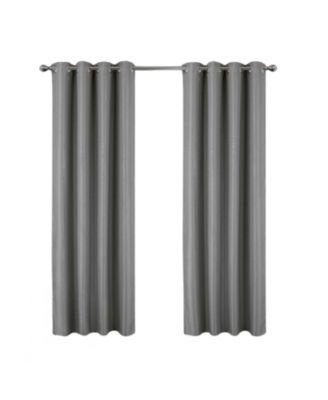 100% Polyester 250 GSM Basket Weave Ian Luxury Jacquard Blackout Grommet Curtain Panel 54" x 84"