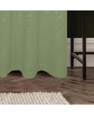 100% Polyester Aiden Printed Textured Grommet Curtain Panel