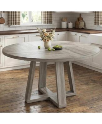 Round Dining Table – 47-inch Kitchen and Dining Room Table, Perfect for Modern Dining Spaces.