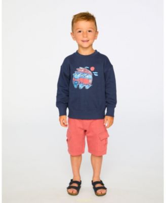 Baby Boys French Terry Shorts Brick