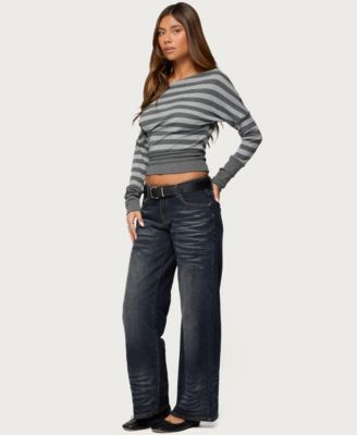 Women's Marniee Striped Off Shoulder Top