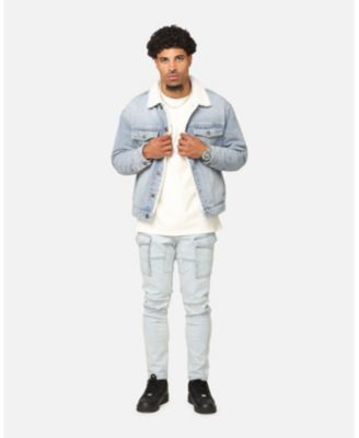 Men's Sherpa Boxy Denim Jacket