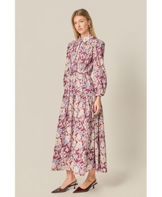 Women's Printed Midi Dress