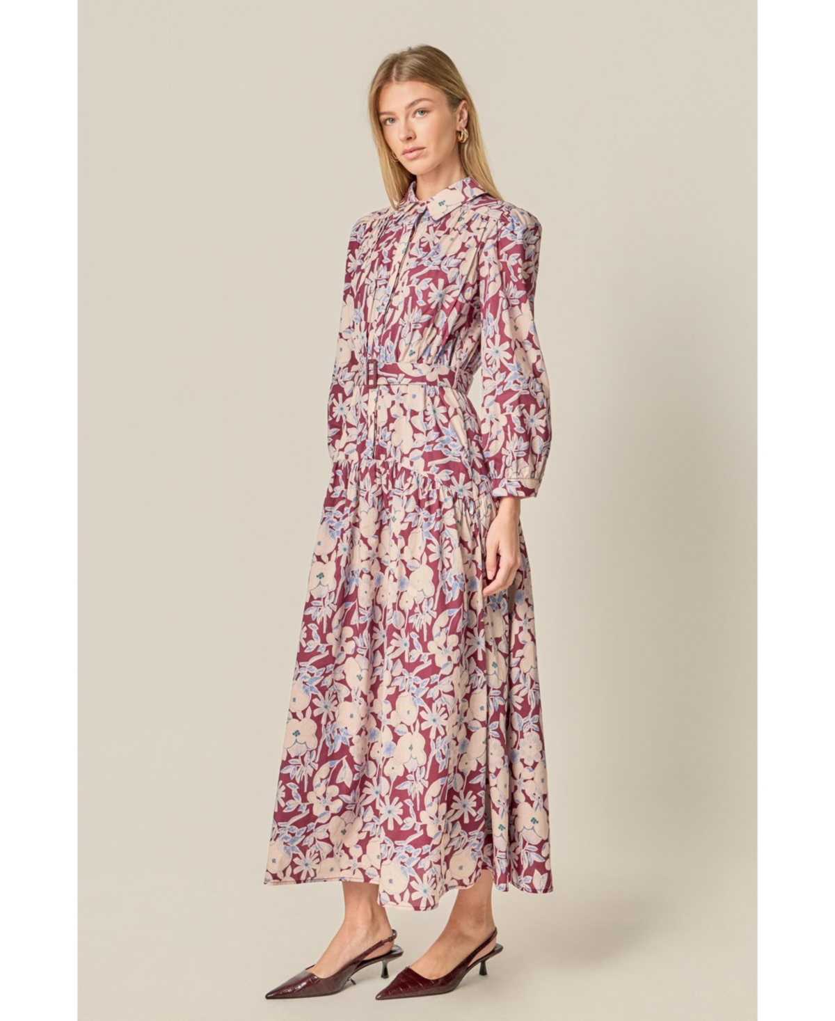English Factory Women's Printed Midi Dress
