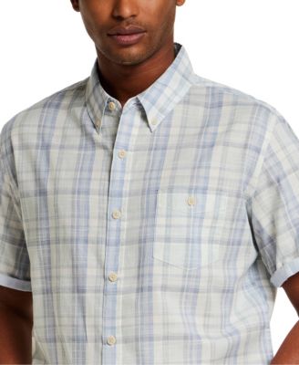 Men's Short-Sleeve Plaid Shirt