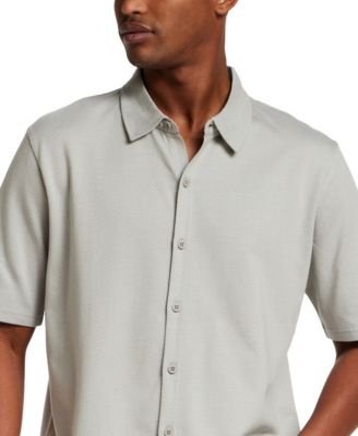 Men's Twill Short-Sleeve Button Shirt