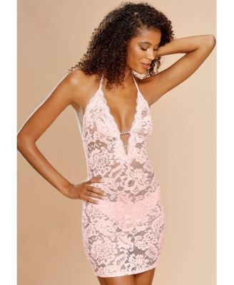 Women's Lace Halter Negligee