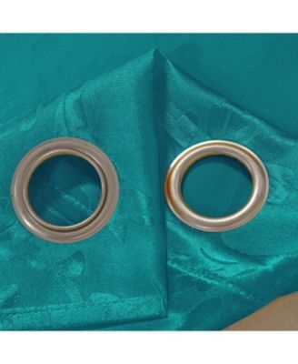 100% Polyester 200 GSM Dyson Embossed Blackout Grommet Curtain Panel 54" x 84"