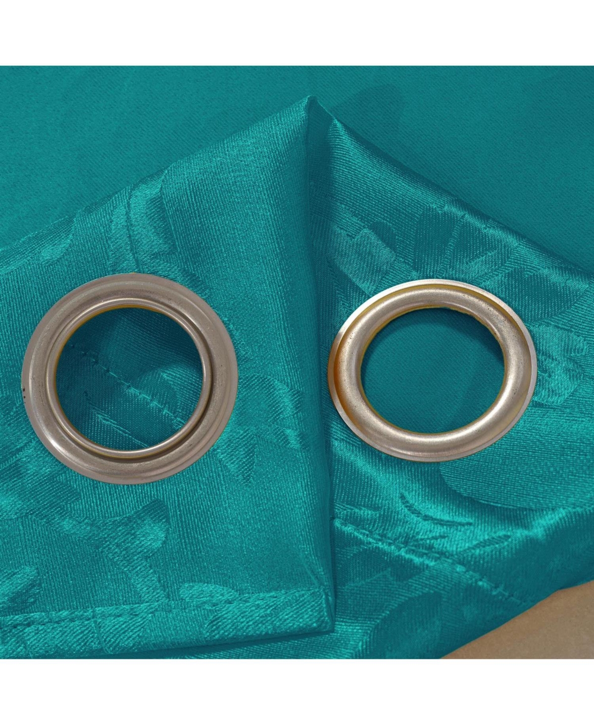 Olivia Gray 100% Polyester 200 Gsm Dyson Embossed Blackout Grommet Curtain Panel 54" x 84